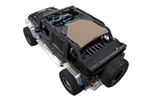 SpiderWebShade 1-Piece Rear Shade Top - Tan - JK 4Dr