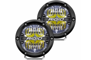 Rigid Industries 360 SERIES 4in LED Light Pair - Driving w/White Backlight