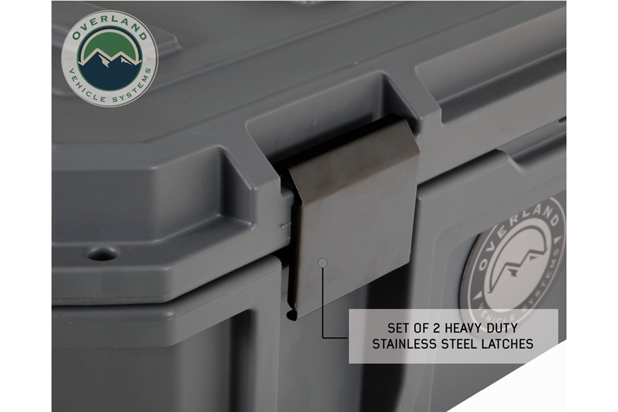 Overland Vehicle Systems Dry Storage Box, Dark Grey -169 QT 