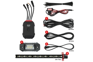 XK Glow XKalpha LED Underglow Light Kit w/ RGBW (App Controlled)