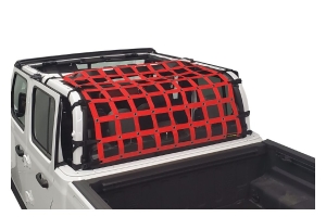 Dirty Dog 4x4 Rear Seat Netting, Red - JT