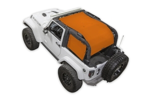 SpiderWebShade 3-Piece ShadeCage Top System - Orange - JK 2Dr