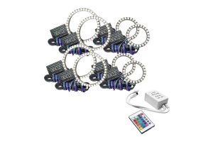 Oracle Lighting Vector Series Grill Surface Mount LED Halo Kit, White - JT/JL/JK