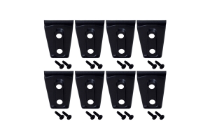 Kentrol 8-Pieces Door Hinge Overlays  - Textured Black  - JK 4Dr