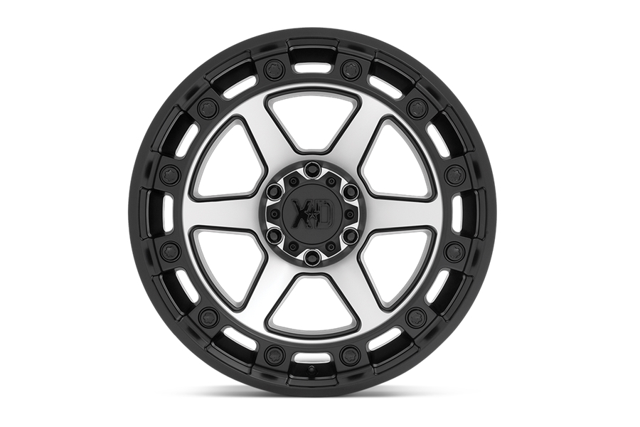 XD Series XD862 Raid Wheel, Satin Black Machined - 20x10 5x5 (-18mm) - JT/JL/JK
