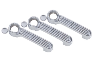 Kentrol 6-Pieces Exterior Door Handle Covers - Polished Silver  - JK 