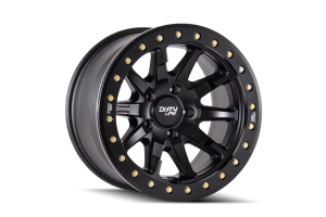 Dirty Life DT-2 Series Beadlock Wheel 17x9 5x5 38mm Offset Matte Black - JT/JL/JK