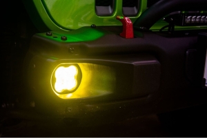 Diode Dynamics SS3 Sport Type MR Fog Light Kit, ABL Yellow - SAE Fog - JT/JL/JK