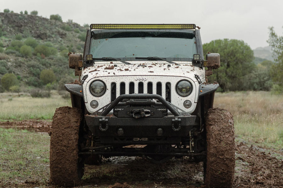 DV8 Offroad Projector LED Highlights w/ Halo - JK