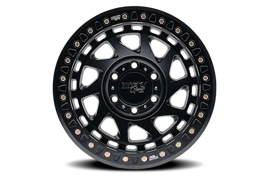 Dirty Life Enigma Race 9313 Series Beadlock Wheel, 17X9 8X6.5 -12mm – Matte Black