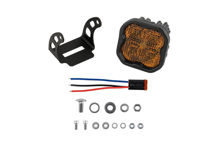 Diode Dynamics SS3 Yellow Pro LED Pod, Combo/Driving - Amber