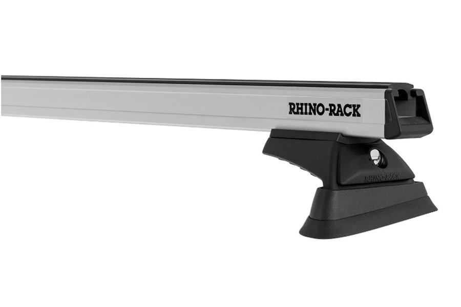 Rhino Rack Backbone Roof Rack, Heavy Duty RCL Silver 3 Bar - JK 4dr