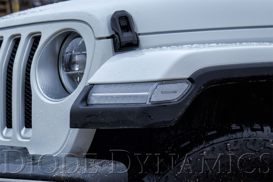 Diode Dynamics LED Sidemarkers Pair - Clear - JT/JL
