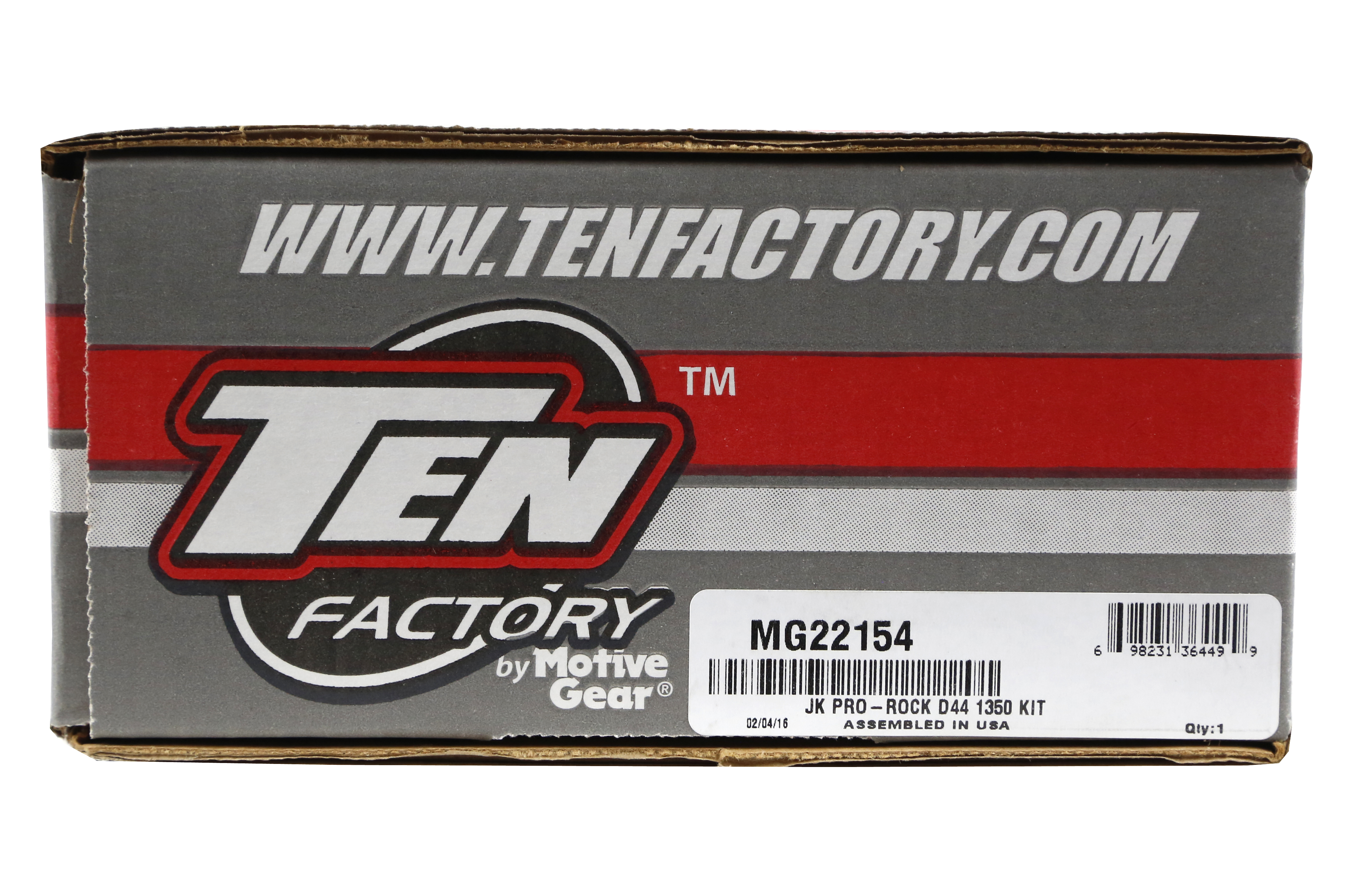 Ten Factory Front D44 ProRock U-joint Axle Kit - JK