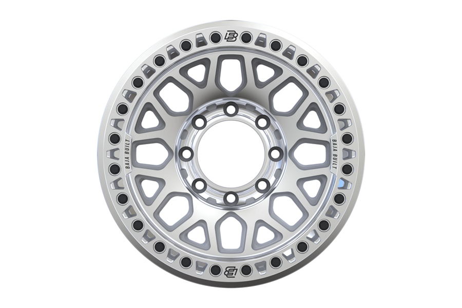 Baja Built Lite Brite OUTLAW Cast Beadlock Wheel, 17x9 8x6.5 -38mm - Machined - JT/JL/JK