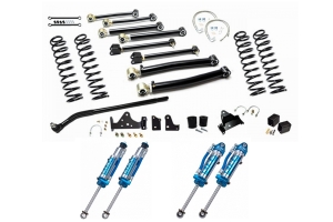 EVO Manufacturing 4in Enforcer Stage 3 Lift Kit w/ Draglink Flip Kit and King Shocks - JK 