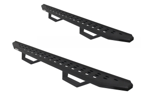 Go Rhino RB20 Running Boards w/ Drop Steps - Bedliner Coating - JL 4Dr