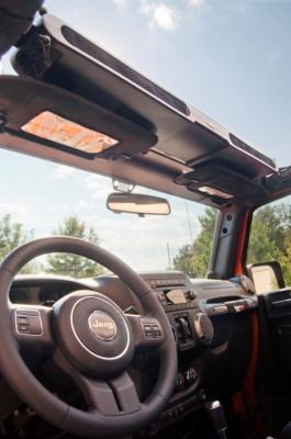 Rugged Ridge Overhead Storage Console Black - JK/TJ/YJ