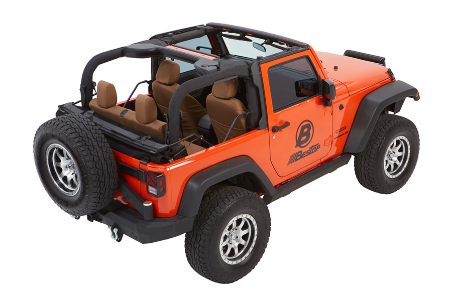 Bestop Trektop NX Glide Convertible Soft Top Black Diamond - JK 2dr