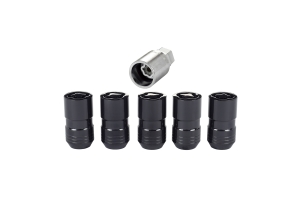 McGard 14x1.5 Cone Seat Wheel Locks, Black 5 pieces