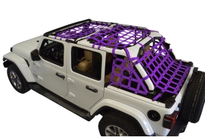 Dirty Dog 4x4 5pc Cargo Side Netting Kit, Purple - JL 4Dr