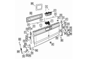 Mopar OEM Tailgate Support Strut - JT