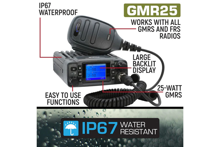 Rugged Radios GMR25 Waterproof Mobile Radio