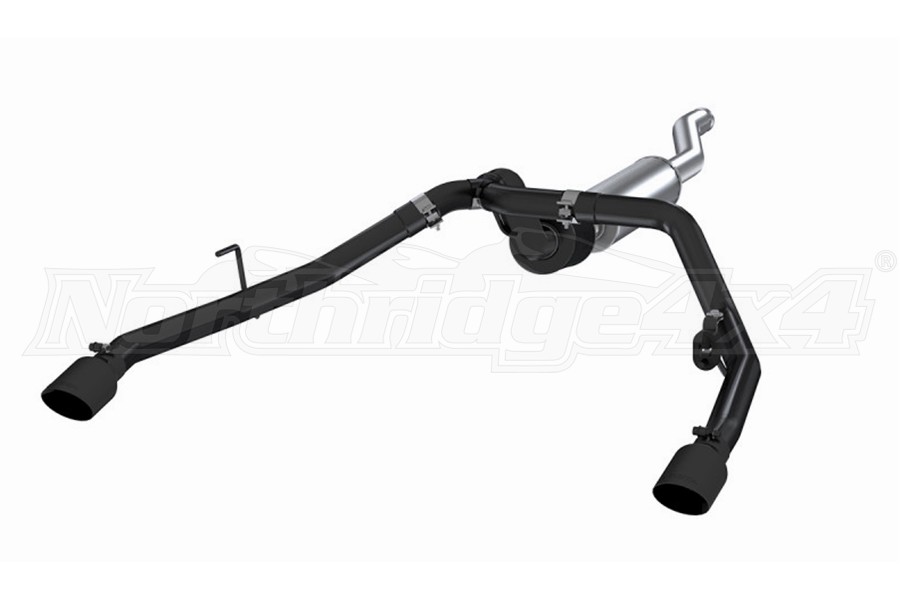 MBRP 2.5in Dual Exit Cat-Back Exhaust System - Black  - JT 