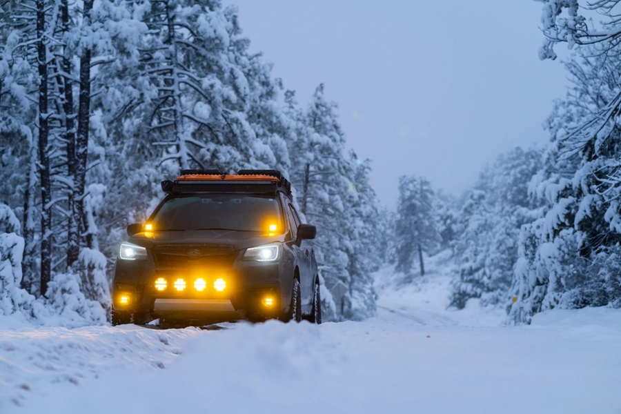 Rigid Industries D-SS LED Spot Lights w/ Amber PRO Lens - Pair