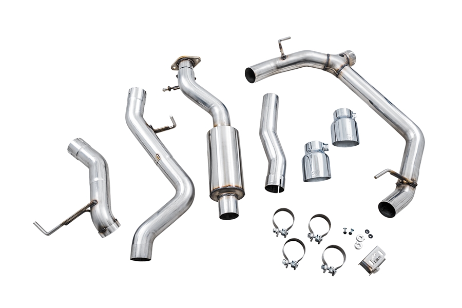 AWE OFG Dual Cat-Back Exhaust System - Chrome - Bronco 2021+