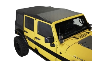 King 4WD Premium Replacement Soft Top with Tinted Windows - Black Diamond - JK 4dr 2010+