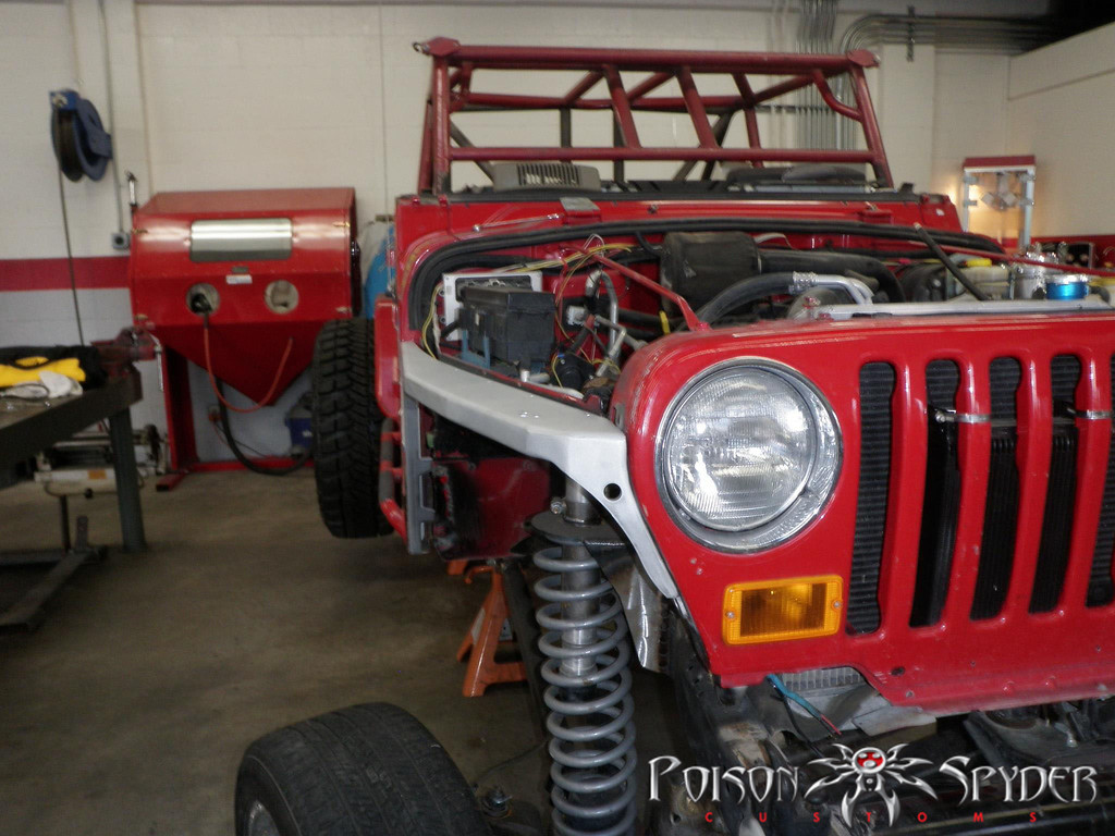 Poison Spyder DeFenders Negative Front Fenders Aluminum - LJ/TJ