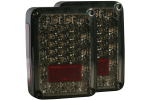 Anzo USA Smoked LED Tail Lights - JK