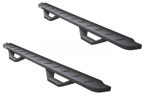 Go Rhino RB10 Running boards w/ Drop Steps - BedLiner Coating - JL 2Dr