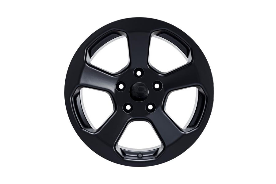 Bawarrion BON’Z 17x8.5 5x5 10mm Wheel - Matte Black w/ Matte Black Logo - JL/JT/JK