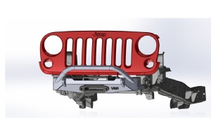 VKS Fab Felon Front Bumper - Winch Hoop - JK