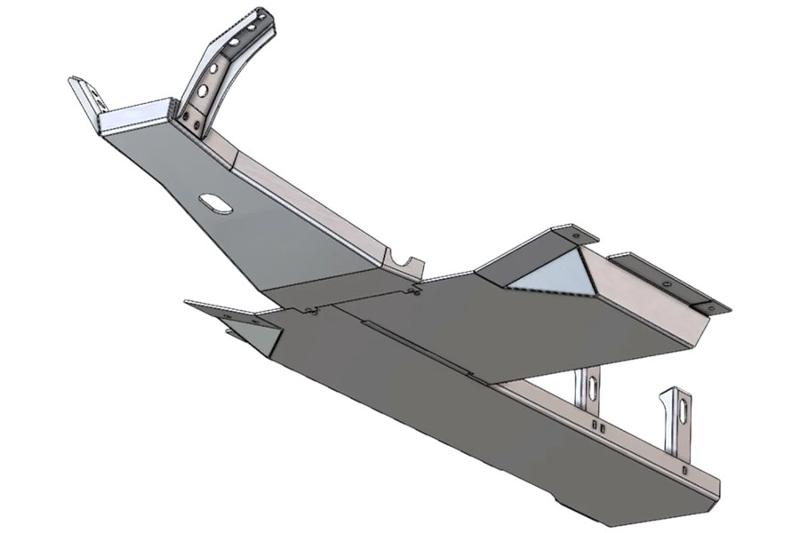 Next Venture Motorsports Aluminum Belly Skids - Bare - JK 2012+ 4DR