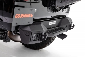 Go Rhino Rockline Rear Stubby Bumper - Textured Black - JK