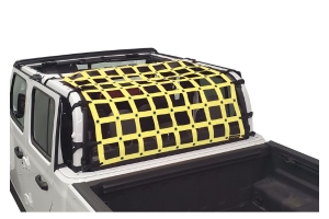 Dirty Dog 4x4 Rear Seat Netting, Yellow - JT