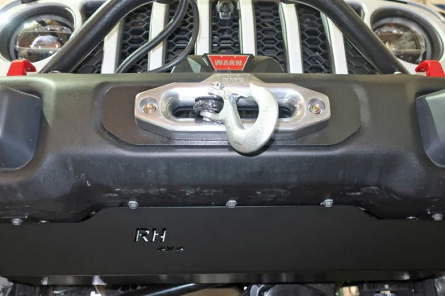 Rock Hard 4x4 Front Bumper Skid Plate for Steel Bumpers - JT/JL 