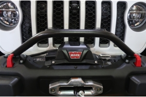 Rock Hard 4x4 Winch Guard with Light Mounts for Steel Front Bumpers  - JT/JL