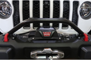 Rock Hard 4x4 Winch Guard with Light Mounts for Steel Front Bumpers  - JT/JL