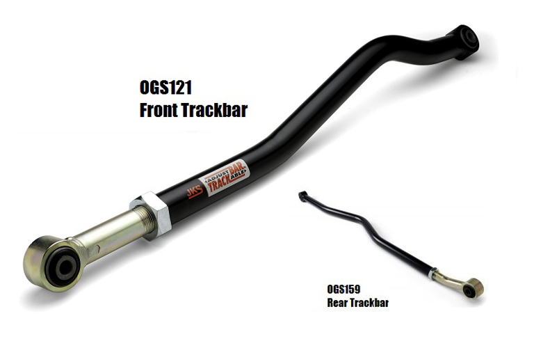 JKS Adjustable Trackbar Kit Front and Rear - JK