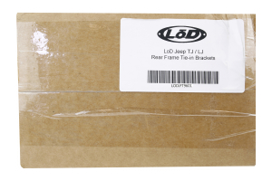 LOD Xpedition Series Frame Tie-In Brackets Black Powder Coated - TJ/LJ