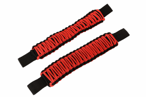 Rugged Ridge Paracord Seat Mount Grab Handle Red - JT/JL/JK