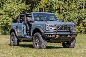 Rough Country Safari Bar Kit OE Modular Steel Bumper 3in OSRAM Angle Wide Series    - Bronco 2021+