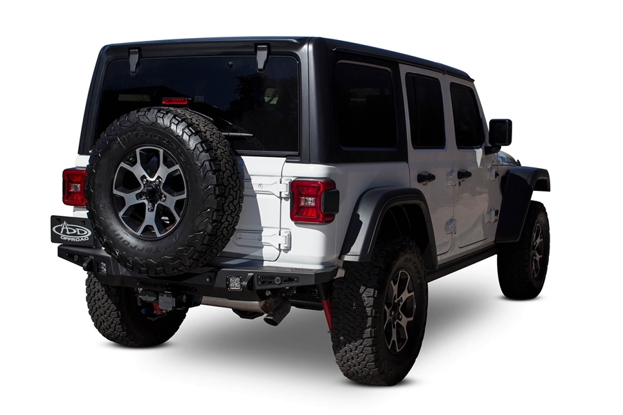 Addictive Desert Designs Stealth Fighter HD Rear Bumper w/ Backup Sensors - JL 