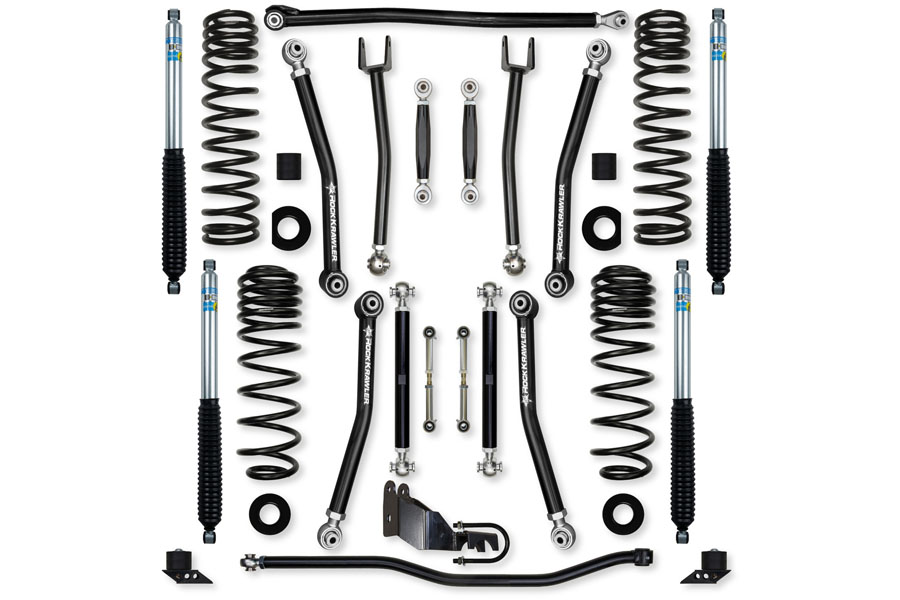 Rock Krawler 4.5in X-Factor 'No Limits' Mid-Arm Lift Kit w/ Bilstein Shocks ( Part Number: JL45NL-4B51)