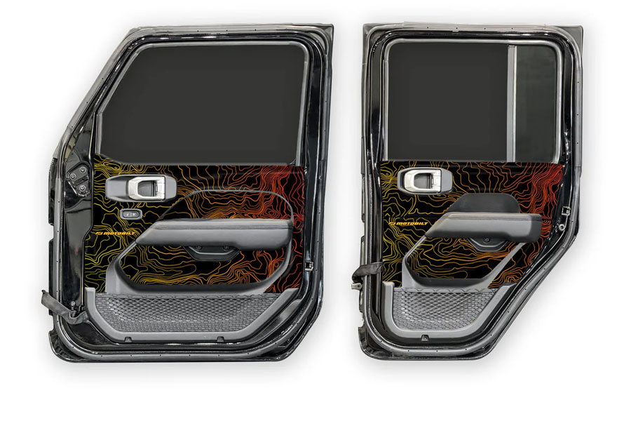 Motobilt MotoSkinz - Interior Door Graphics - JL/JT 4DR