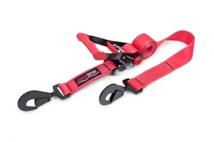 SpeedStrap 2in x 8ft Rachet Tie Down w/ Twisted Snap Hooks, Red 